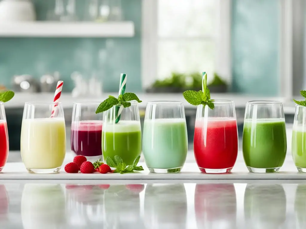 What are the healthiest peppermint breakfast drink recipes