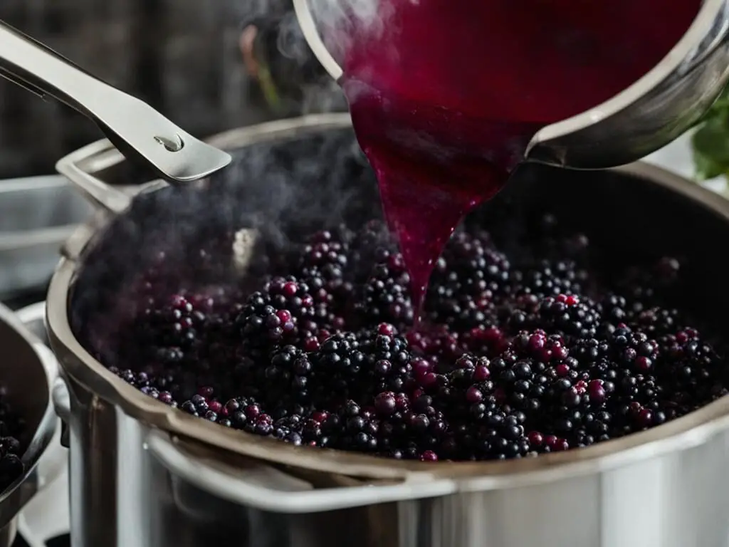 How to Make Homemade Elderberry Syrup with Fresh Elderberries For Immune Support