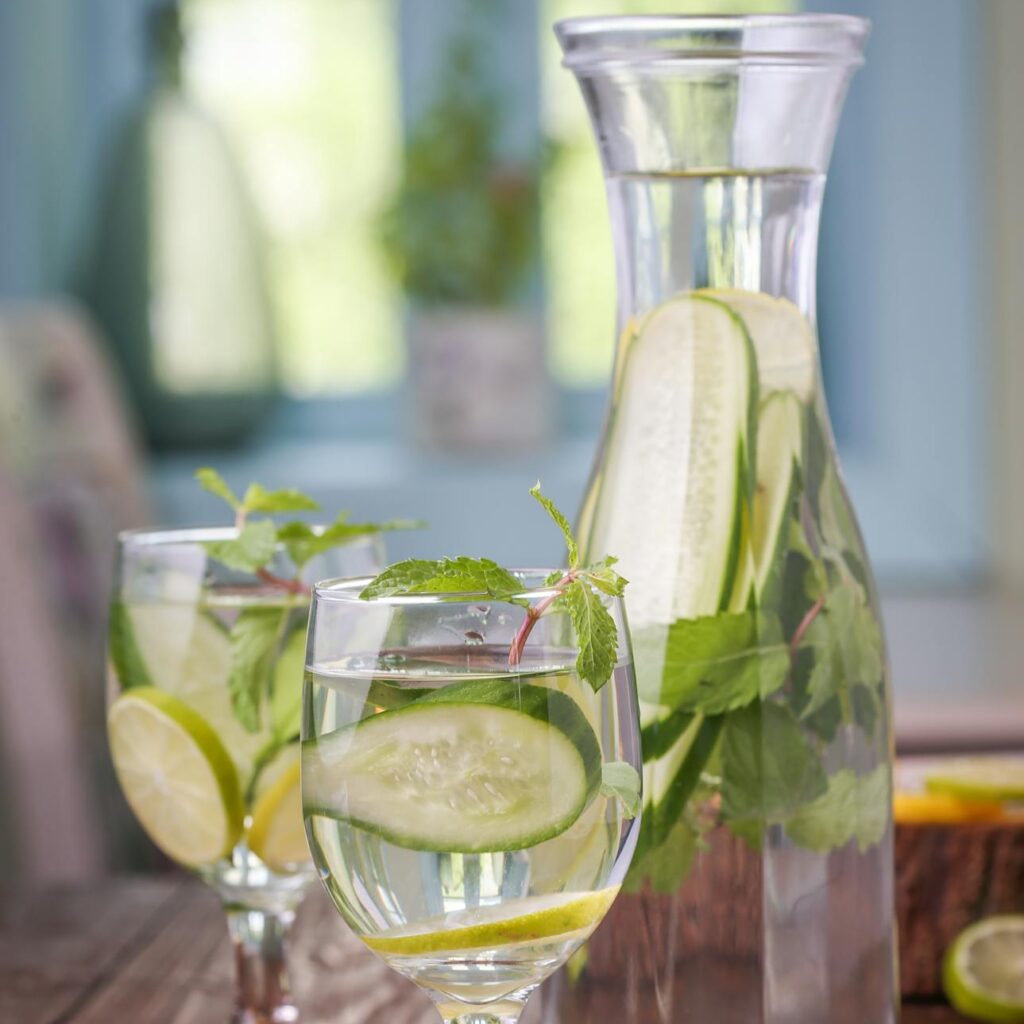 How to make minty cucumber melon detox water for weight loss?